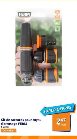 Action Ferm - kit de racords pour tuyau d'arrosage offre