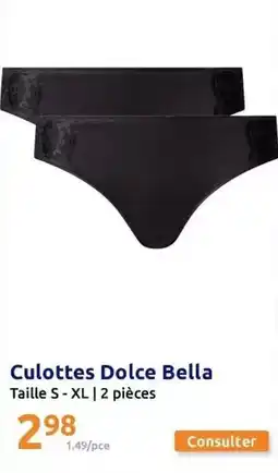Action Culottes dolce bella offre