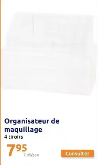 Action Organisateur de maquillage offre