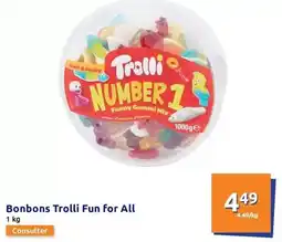 Action Mix - bonbons trolli fun for all offre