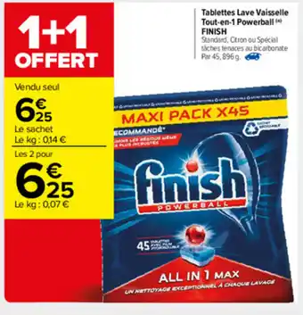 Carrefour Market Tablettes Lave Vaisselle Tout-en-1 Powerball offre