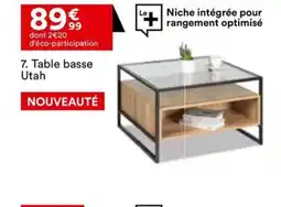 BUT 7. Table basse Utah offre