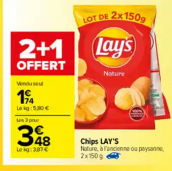 Carrefour Market Chips Lay's offre