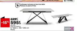 BUT 3. Table L. 160 / 240 cm Porto offre