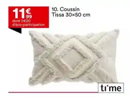 BUT 10. Coussin Tissa 30x50 cm offre