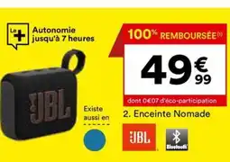 BUT 2. Enceinte Nomade offre