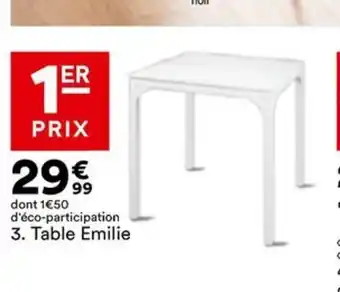 BUT Table Emilie offre