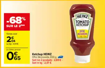 Carrefour Market Ketchup Heinz offre