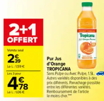 Carrefour Market Pur jus d'Orange offre