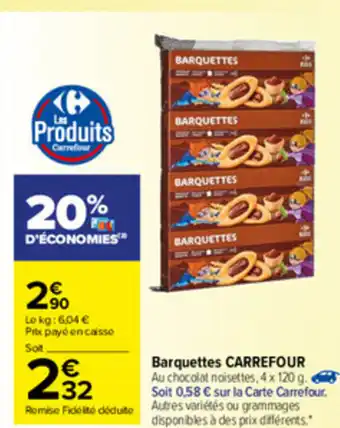 Carrefour Market Barquettes offre