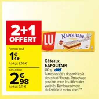 Carrefour Market Gâteaux Napolitain offre