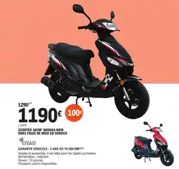 E.Leclerc SCOOTER 50CM³ QUOKKA NOIR HORS FRAIS DE MISE EN SERVICE offre