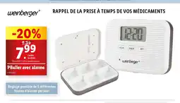 Lidl Pilulier avec alarme offre