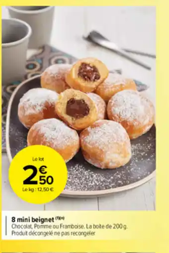 Carrefour Market 8 mini beignet offre