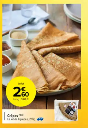 Carrefour Market Crêpes offre