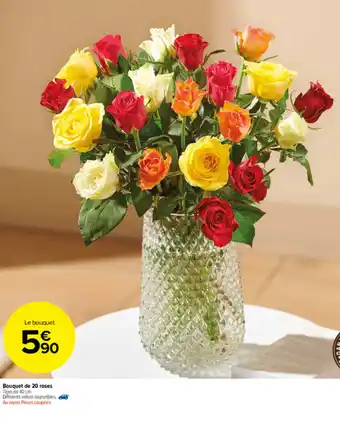 Carrefour Market Bouquet de 20 roses offre