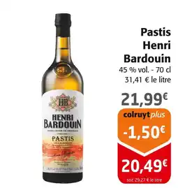 Colruyt Henri Bardouin Pastis offre