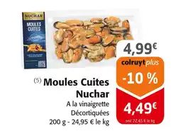 Colruyt Nuchar Moules Cuites offre