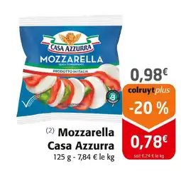 Colruyt Casa Azzurra Mozzarella offre