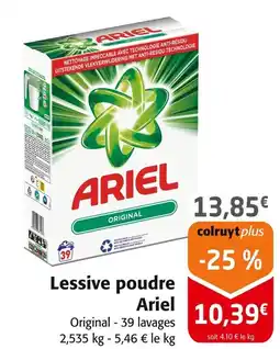 Colruyt Ariel Lessive poudre offre