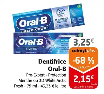 Colruyt Oral-B Dentifrice offre