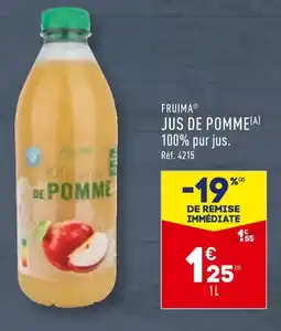 ALDI FRUIMA JUS DE POMME offre