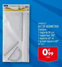 ALDI EXPERTIZ KIT DE GÉOMÉTRIE offre