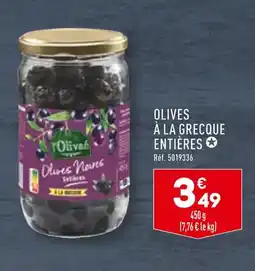 ALDI l'Olivaé OLIVES À LA GRECQUE ENTIÈRES offre