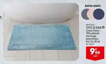 ALDI NOVITESSE TAPIS DE BAIN offre