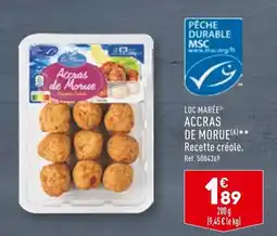 ALDI LOC MARÉE ACCRAS DE MORUE offre