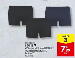 ALDI UP 2 FASHION BOXERS offre
