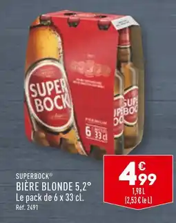 ALDI SUPERBOCK BIÈRE BLONDE 5,2° offre