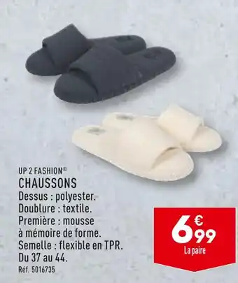 ALDI UP 2 FASHION CHAUSSONS offre