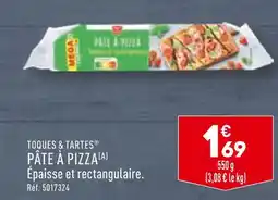 ALDI TOQUES & TARTES PÂTE À PIZZA offre