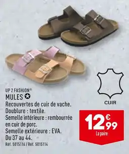 ALDI UP 2 FASHION MULES offre