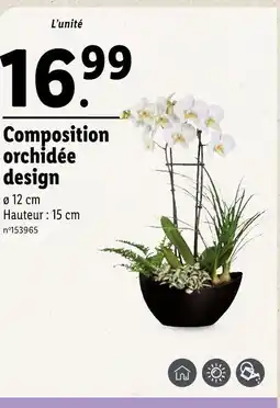 Lidl Composition orchidée design offre