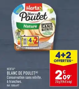 ALDI Herta BLANC DE POULET offre