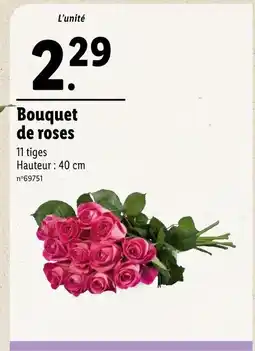 Lidl Bouquet de roses offre