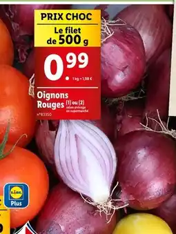 Lidl Oignons Rouges offre