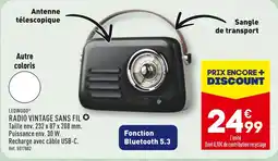 ALDI LEDWOOD RADIO VINTAGE SANS FIL offre