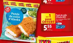 Lidl ocean sea Panés de colin d’Alaska MSC offre