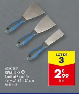 ALDI WORKZONE SPATULES offre