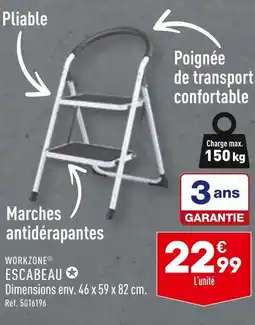 ALDI WORKZONE ESCABEAU offre