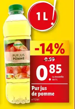 Lidl Solevita Pur jus de pomme offre