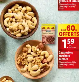 Lidl Alesto Cacahuètes enrobées sucrées offre