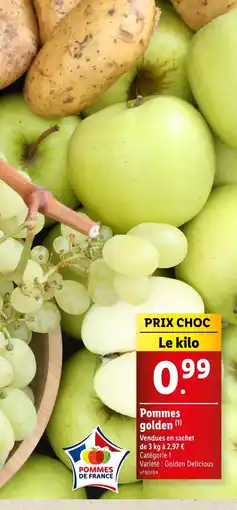 Lidl Pommes golden offre