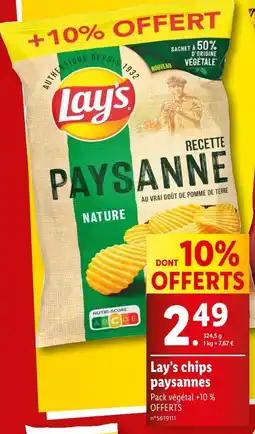 Lidl Lay’s Chips paysannes offre
