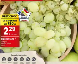 Lidl Raisin blanc offre