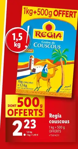 Lidl Regia Couscous offre