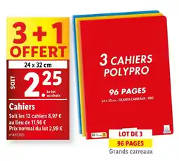Lidl CAMBRIDGE Cahiers offre